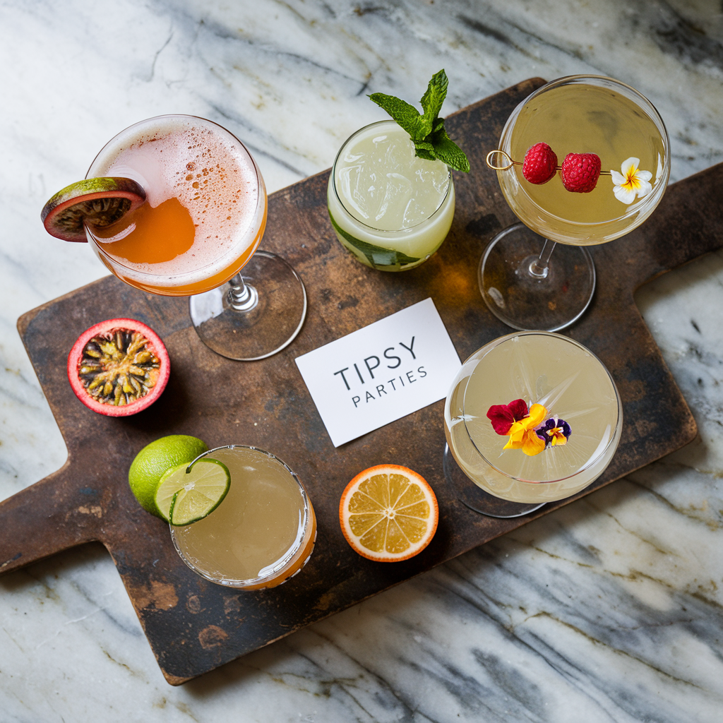 cocktails from the tipsy cocktail class